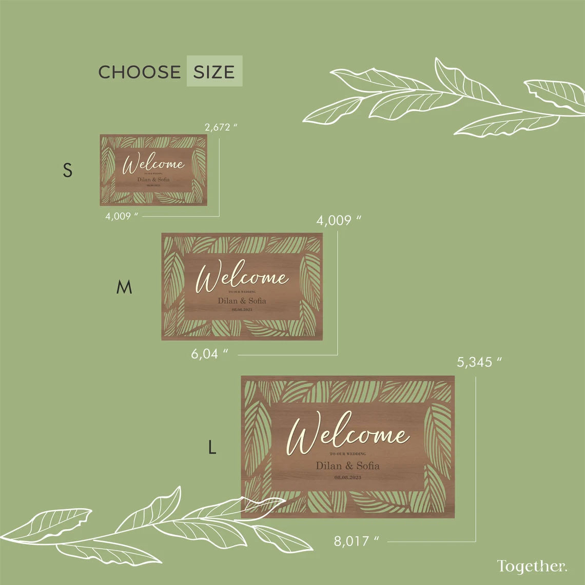 Custom Wedding Welcome Sign
