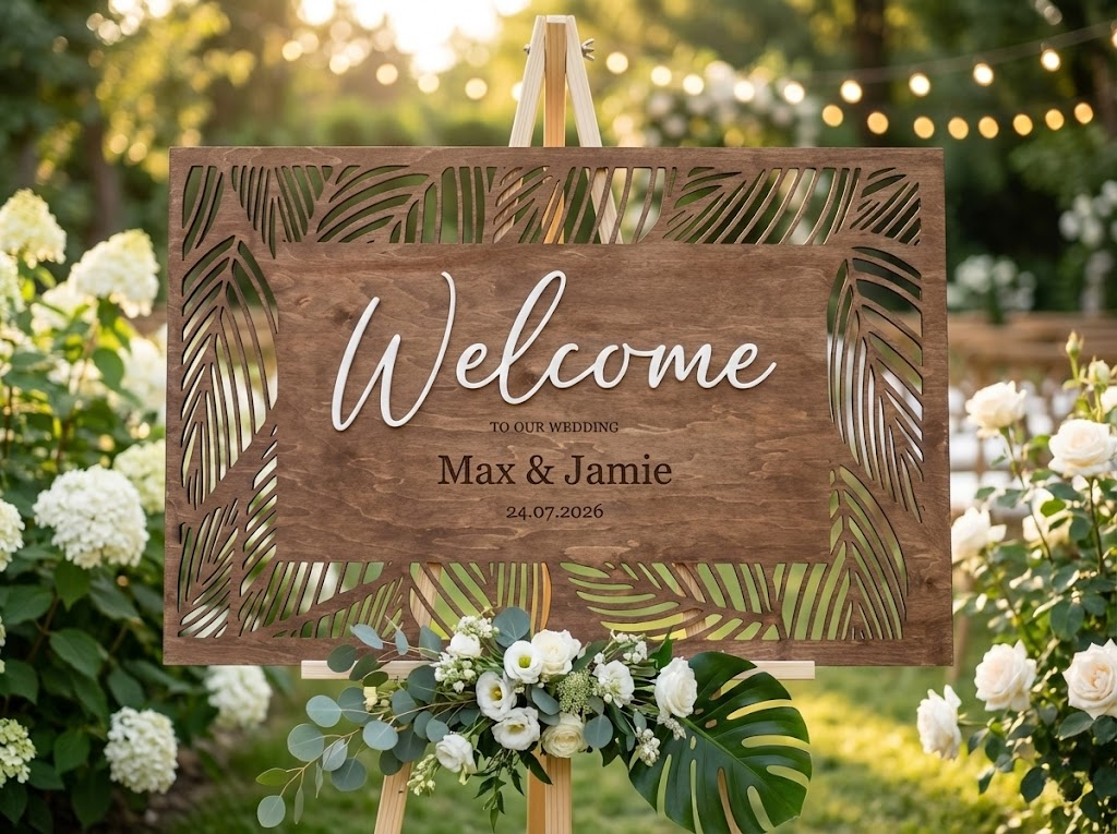 Custom Wedding Welcome Sign