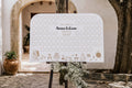 Custom draw your face wedding guest book with personalized sign

