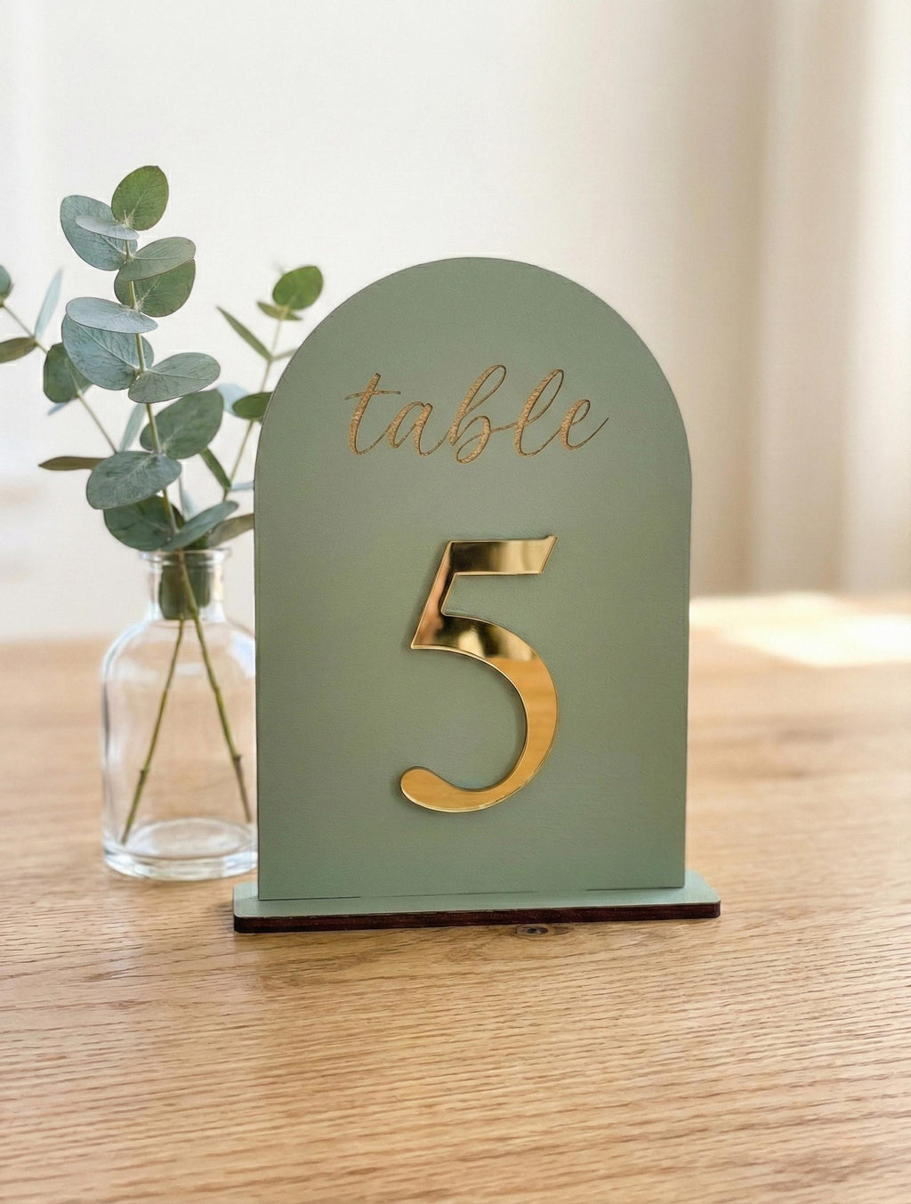 Arch Wedding Table Numbers, Custom Color Handmade