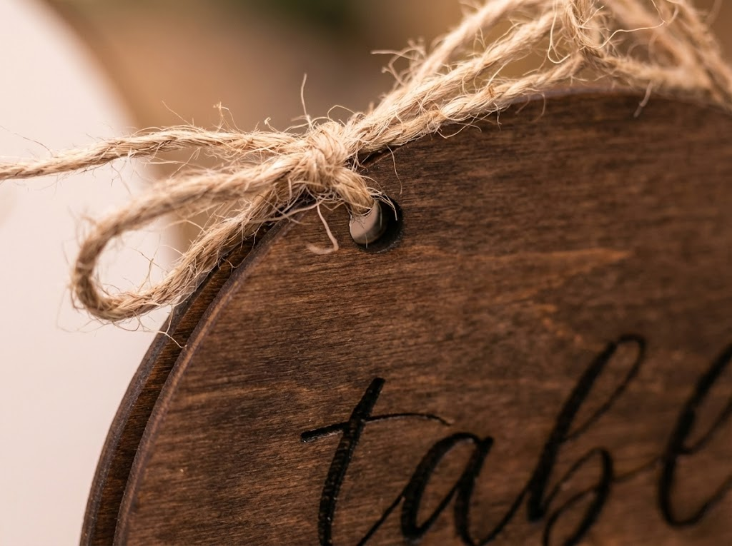 Arch Wedding Table Numbers with Twine | Rustic Wooden Table Numbers