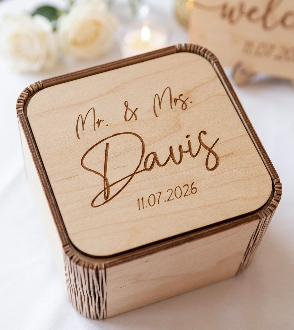 Custom wedding puzzle guest book large size with sign
