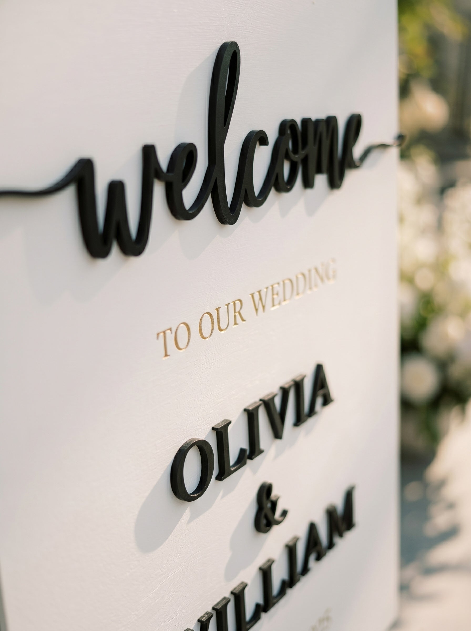 Personalized Wedding Welcome Sign | Custom Wooden Welcome Board